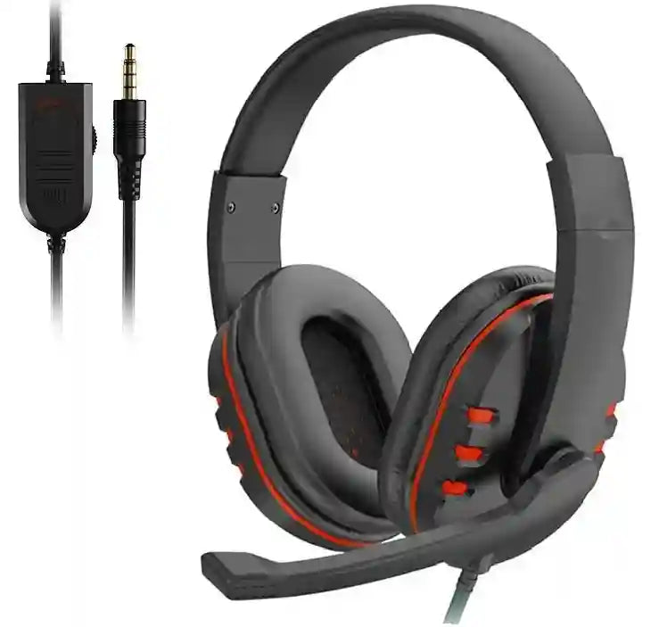 Wired Gaming Headphones with Noise Cancelling Mic | Tidesmit Red China Mainland Tidesmit