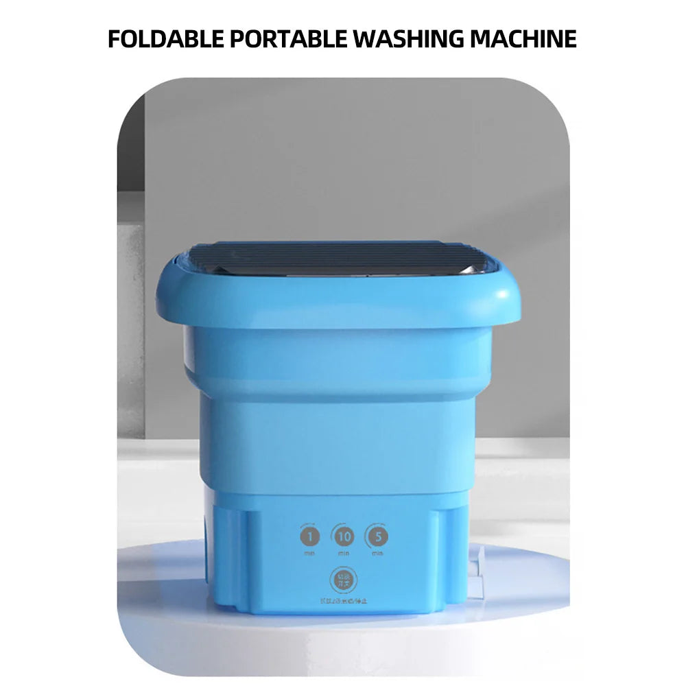 Tidesmit 2025 portable folding washing machine and dryer, compact bucket laundry appliance for travel and home use
