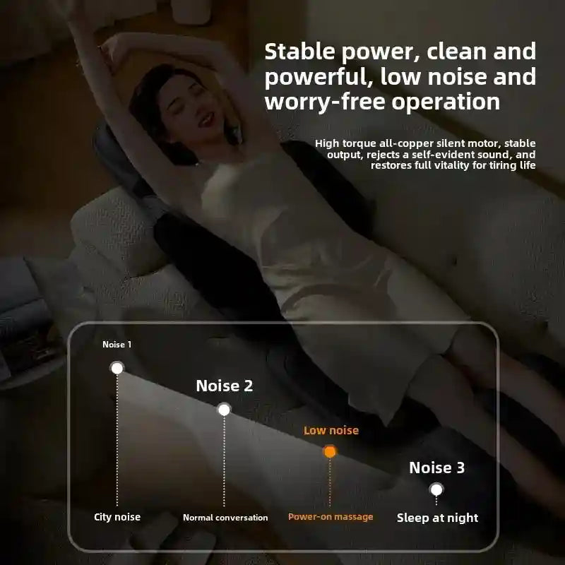 Electric Massage Roller Chair with Heat Therapy for Back and Neck Relief Massage Roller Tidesmit