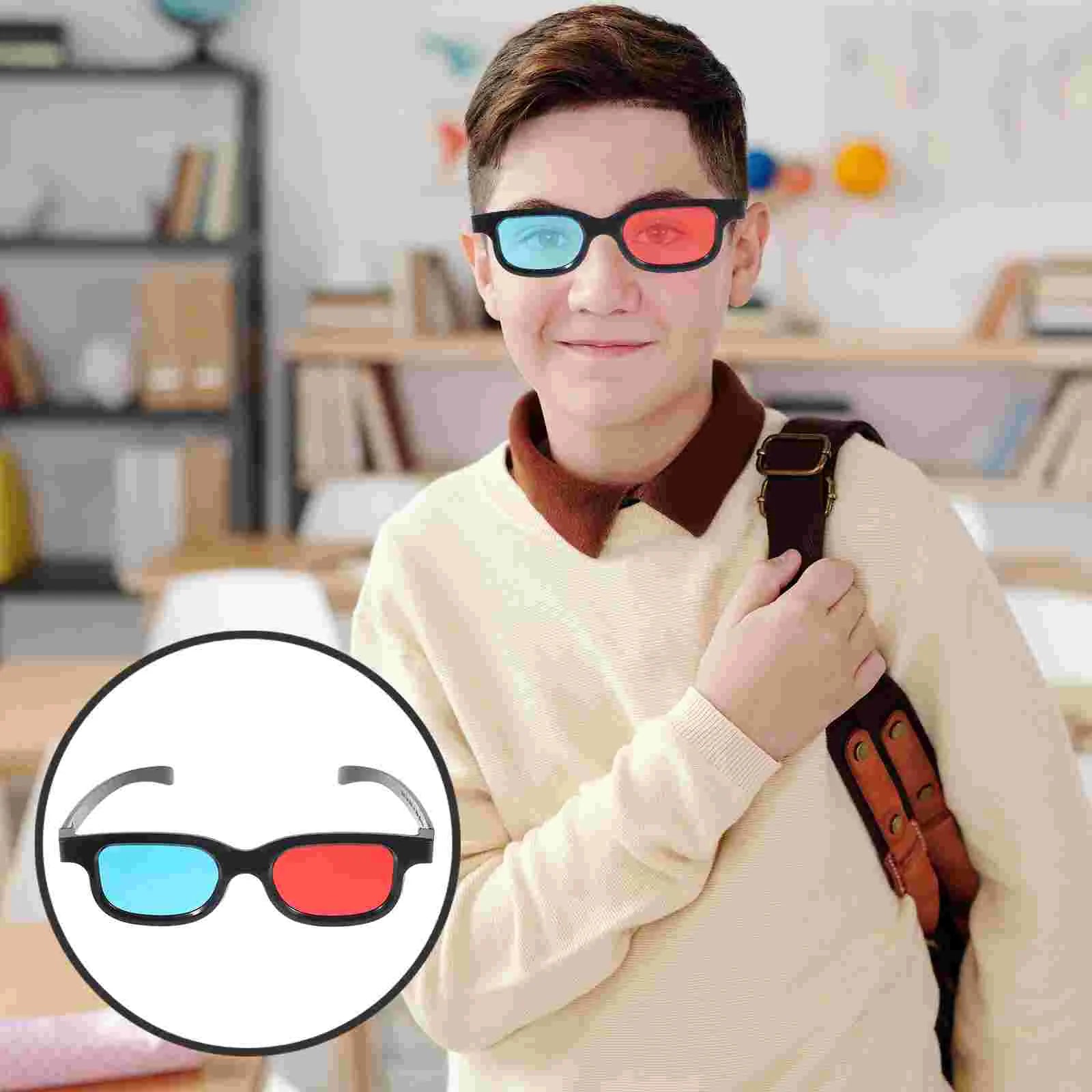 3D Glasses for Movies and PC - Universal Lightweight Red Blue Design Tidesmit