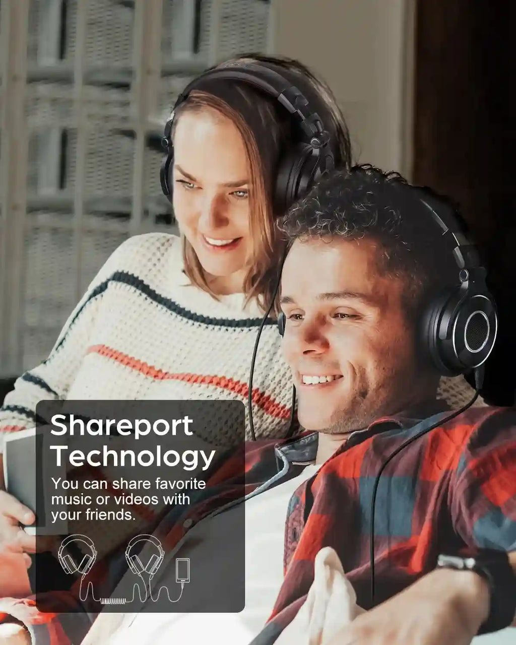 Wired Studio Headphones Over-Ear High-Res Monitor Audio Tidesmit Tidesmit