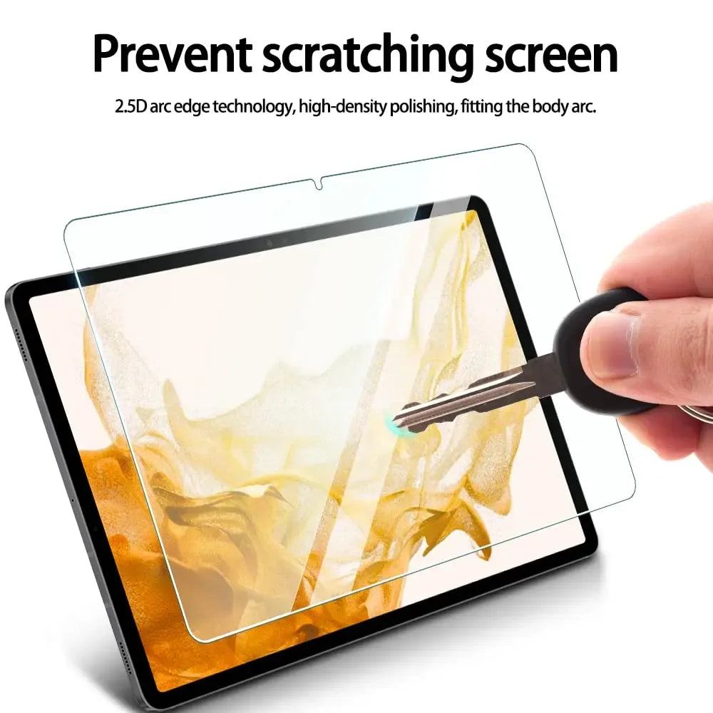 Samsung Galaxy Tab Tempered Glass Screen Protector | Anti-Scratch 9H Film Tidesmit
