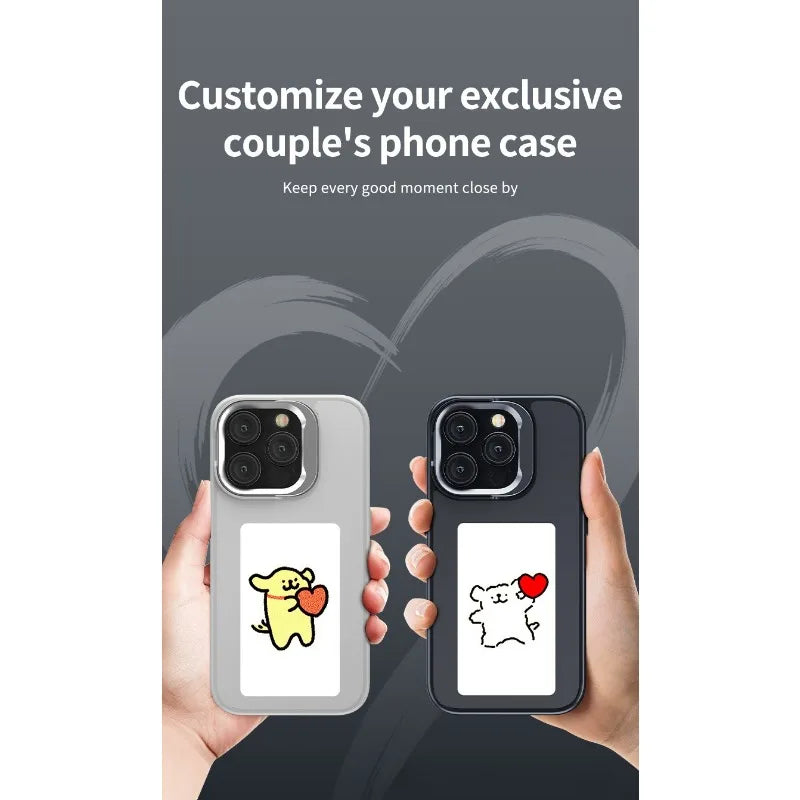E-Ink Phone Case for iPhone 15 Pro - Customizable Display Shockproof Cover Tidesmit