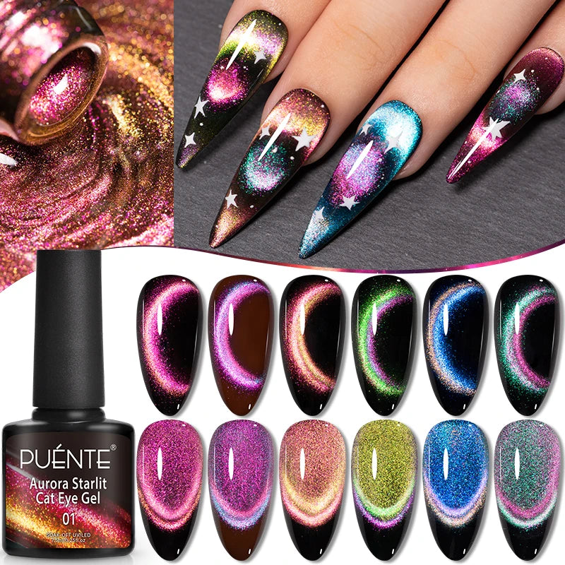 Cat Eye Magnetic Gel Polish 7.5ml - Professional Long-Lasting Nail Art Permanent Makeup Machines Tidesmit