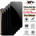 1/3/5 PCS Anti Spy Tempered Glass Privacy Screen Protector iPhone 16 Front Film iPhone 15 14 Plus verre trempe iphone 17 16e 14 13 12 11 Privacy Film AE CHINA|Anti Peeping Tidesmit