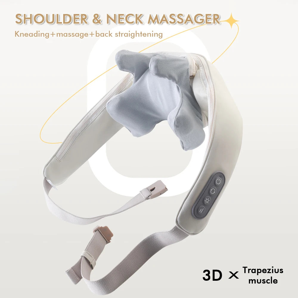 Wireless Neck and Back Massager | Deep Tissue Relaxation Therapy Relaxation Treatment Tidesmit