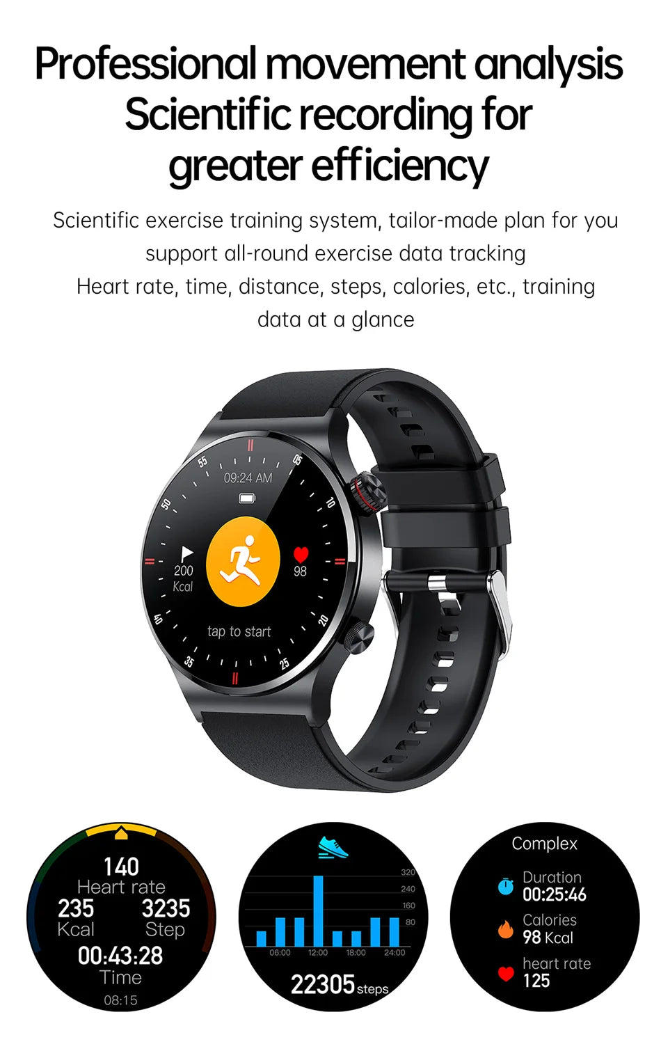 GPS ECG+PPG Bluetooth Call Smart Watch Men 2026 Sports Bracelet NFC Waterproof Custom Watch Face Men SmartWatch For IOS Android