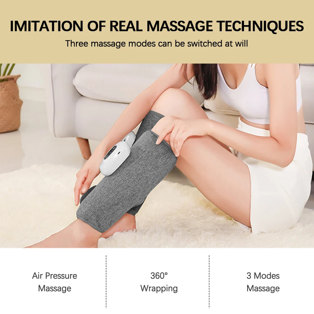 Portable Calf Massager with Heat - Air Compression Recovery Device Fascia Gun Tidesmit