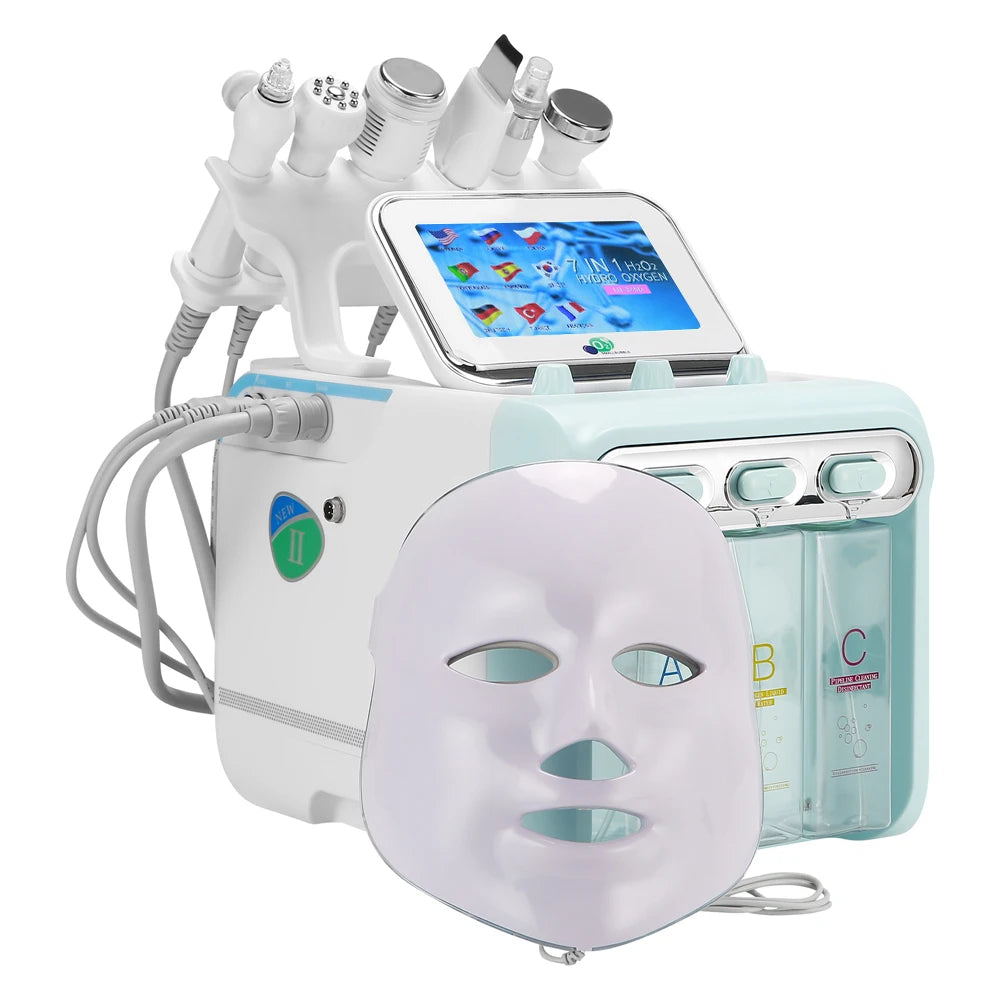 7-in-1 Hydro Dermabrasion Facial Machine for Professional Skin Cleansing Body Shaping Massage Equipment Tidesmit