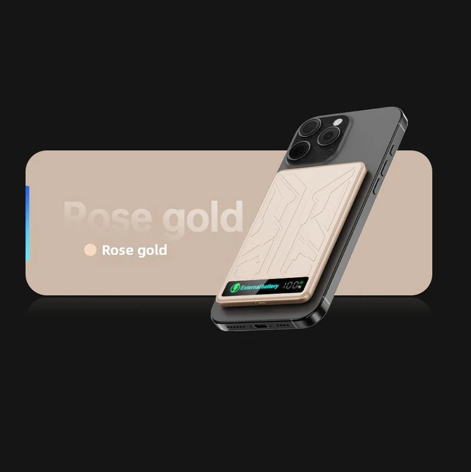 Tidesmit Magnetic Wireless Portable Charger - 10000mAh PD 20W Fast Charging Gold Tidesmit