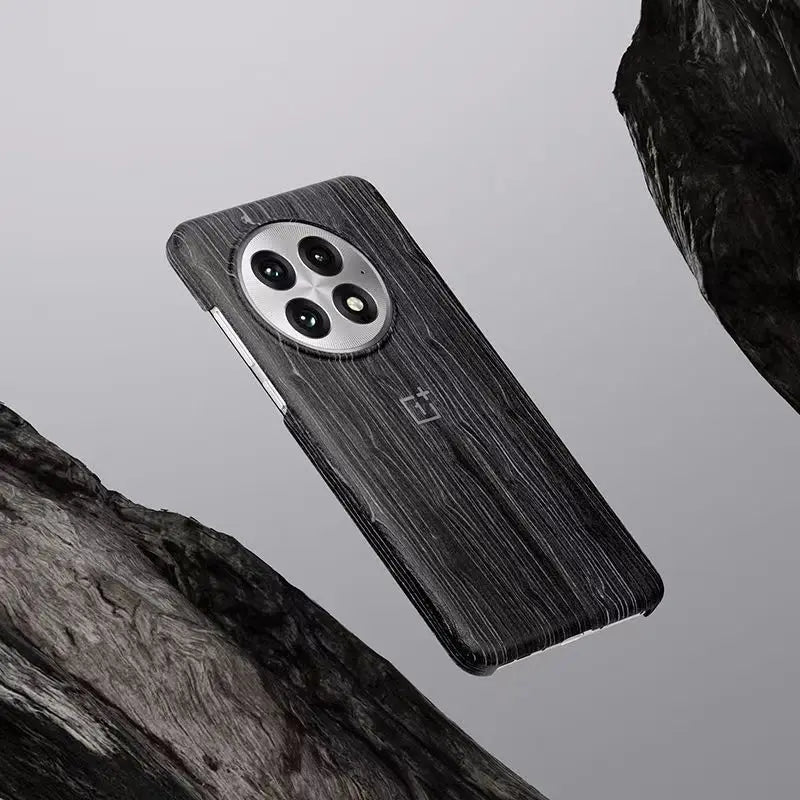 OnePlus 13 Magnetic Phone Case - Wood Grain Shock-Absorbing Cover Tidesmit