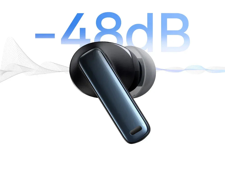 Tidesmit 48dB Active Noise Cancelling Wireless Earbuds - Bluetooth 5.3 Tidesmit
