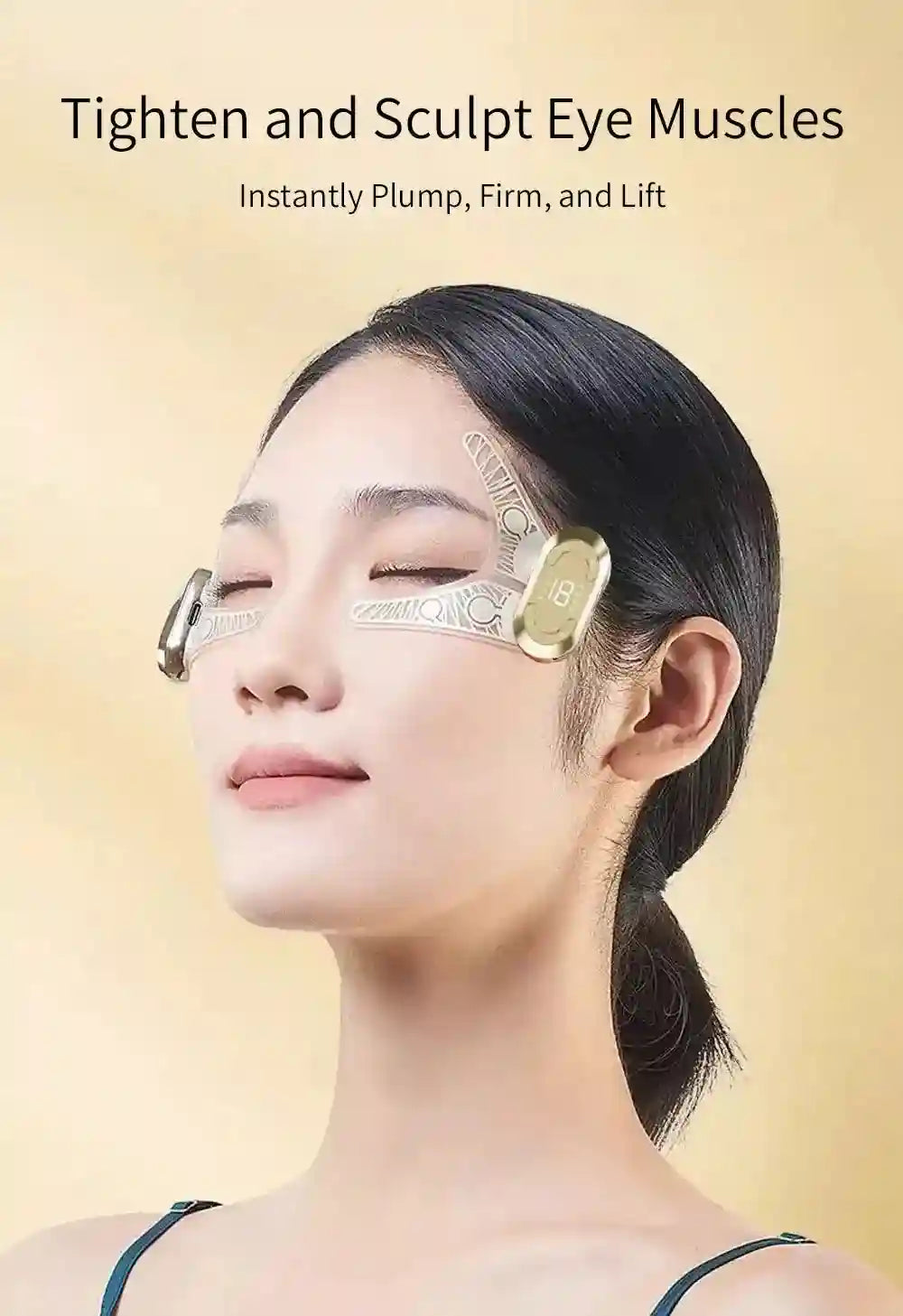 Microcurrent Eye Massager for Facial Lifting and Dark Circles Eye Massage Instrument Tidesmit