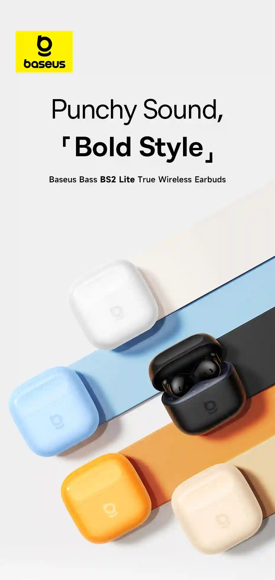 Wireless Earbuds with AI ENC, 40H Battery Life & Waterproof Build Tidesmit