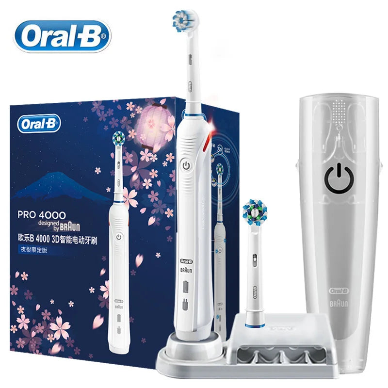 Oral B Sonic Electric Toothbrush PRO4000 RPO600 D12 Vitality Rotating Tooth Brush for Adults Oral Cares Rechargeable Waterproof