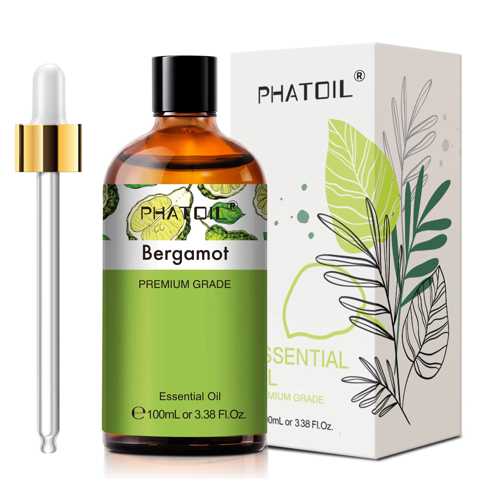 PHATOIL 100ml Lavender Peppermint Lemon Eucalyptus Lemongrass Essential Oil Natural Plant Pure Essential Oils For Diffuser