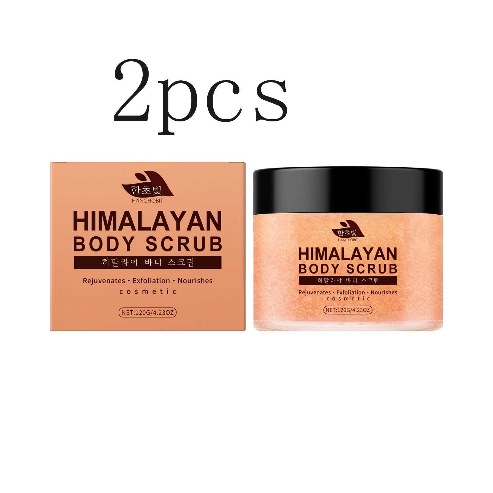 Himalayan Salt Body Scrub | Natural Exfoliating Treatment by Tidesmit Scrubs Treatments 120gx2pcs Tidesmit