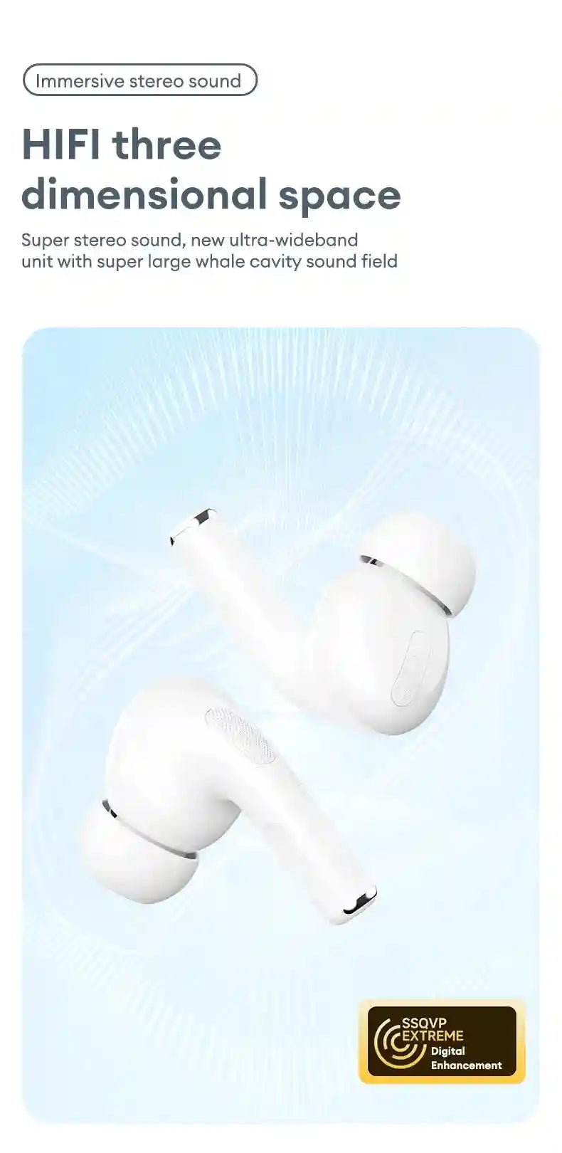 Wireless Bluetooth Earbuds with Low Latency Audio for Gaming Tidesmit