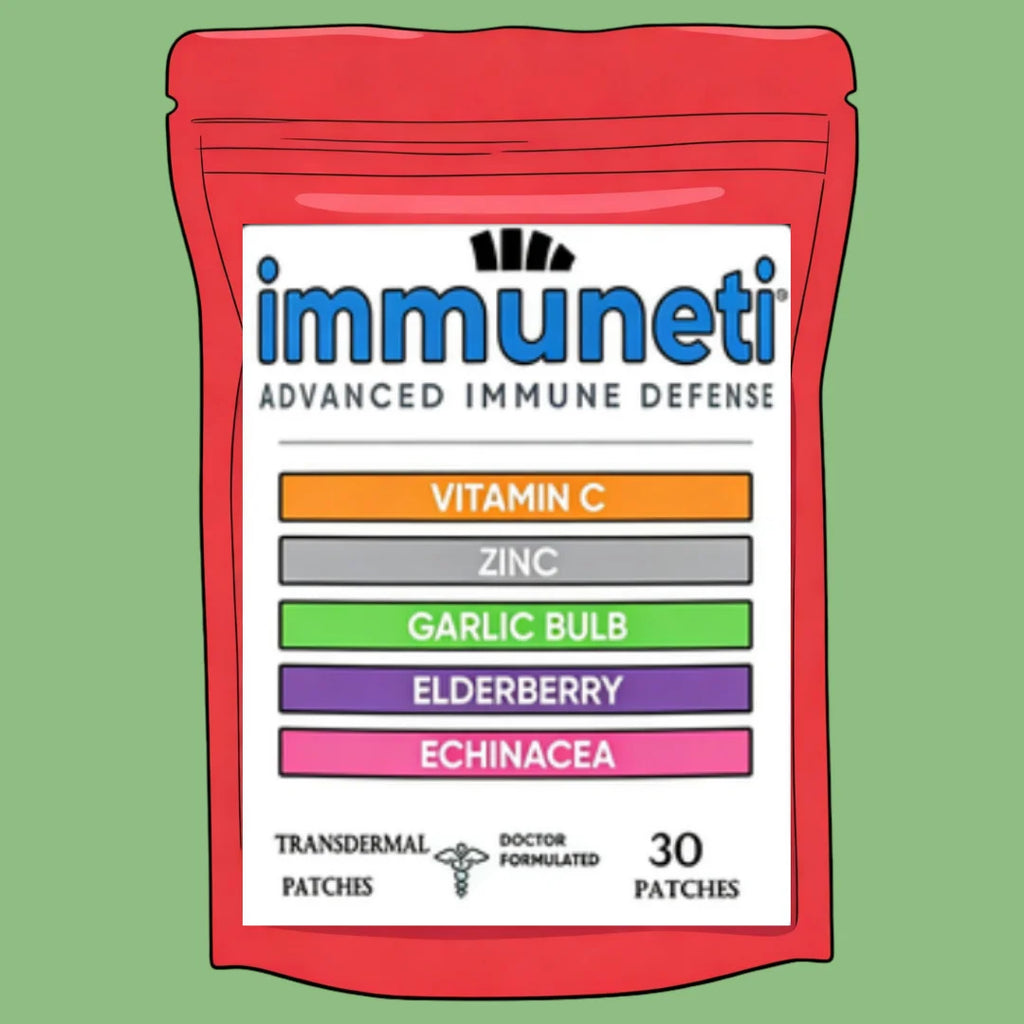 Immune Support Transdermal Patches Zinc, Vitamin D3 , Vitamin C And Elderberry - Immune Booster Antioxidant 30 Patches