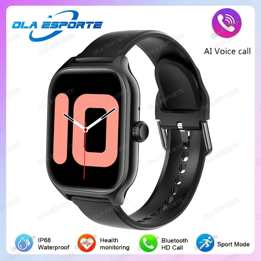 Smart Watch For Android IOS Watches 2.01inch HD Display BT Call Message Alert Music Sports Mode Smartwatch Men Women Gift HW12