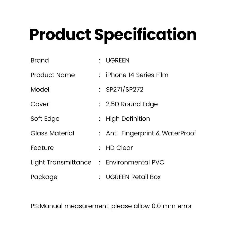 iPhone 14 Pro Max Screen Protector - 9H Tempered Glass 2 Pack by Tidesmit Tidesmit