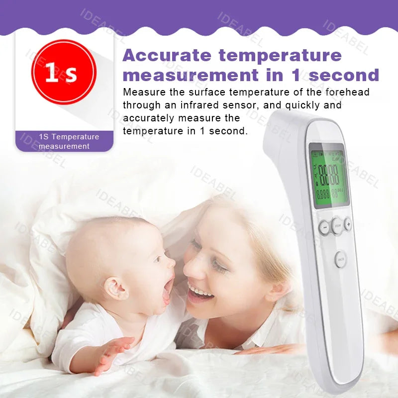 Digital Blood Pressure Monitor Wrist Tensiometer Electronic Sphygmomanometer Tonometer with LCD Forehead Digital Thermometer