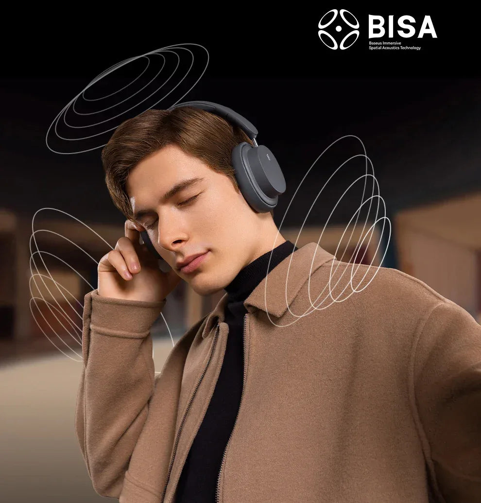 Wireless Bluetooth Headphones Over Ear 70H Playtime Tidesmit Tidesmit