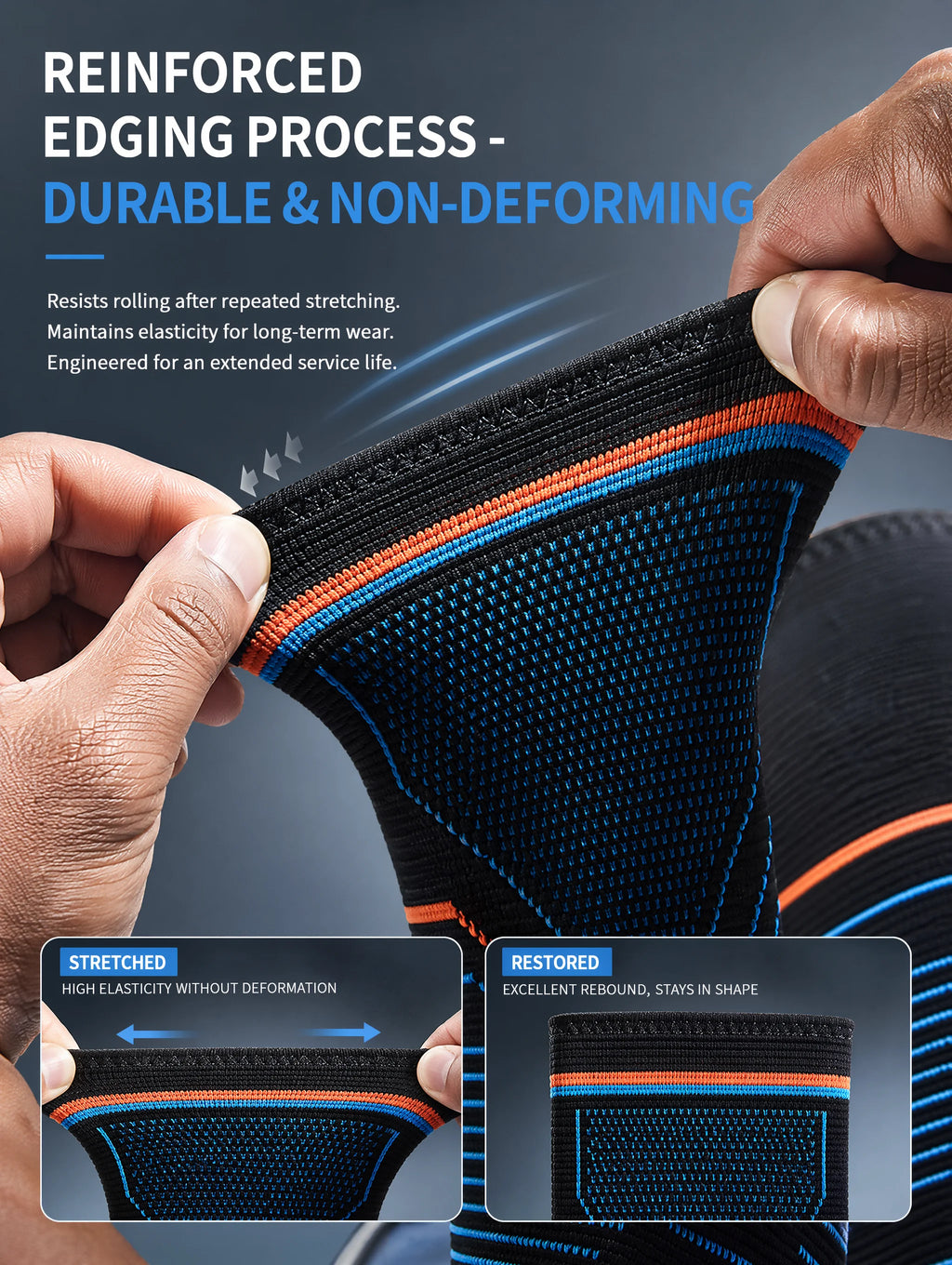 Ankle Brace Support Sleeve 3D Compression Ankle Protector Anti-Sprain Breathable Elastic for Running Basketball Gym Fitness Men