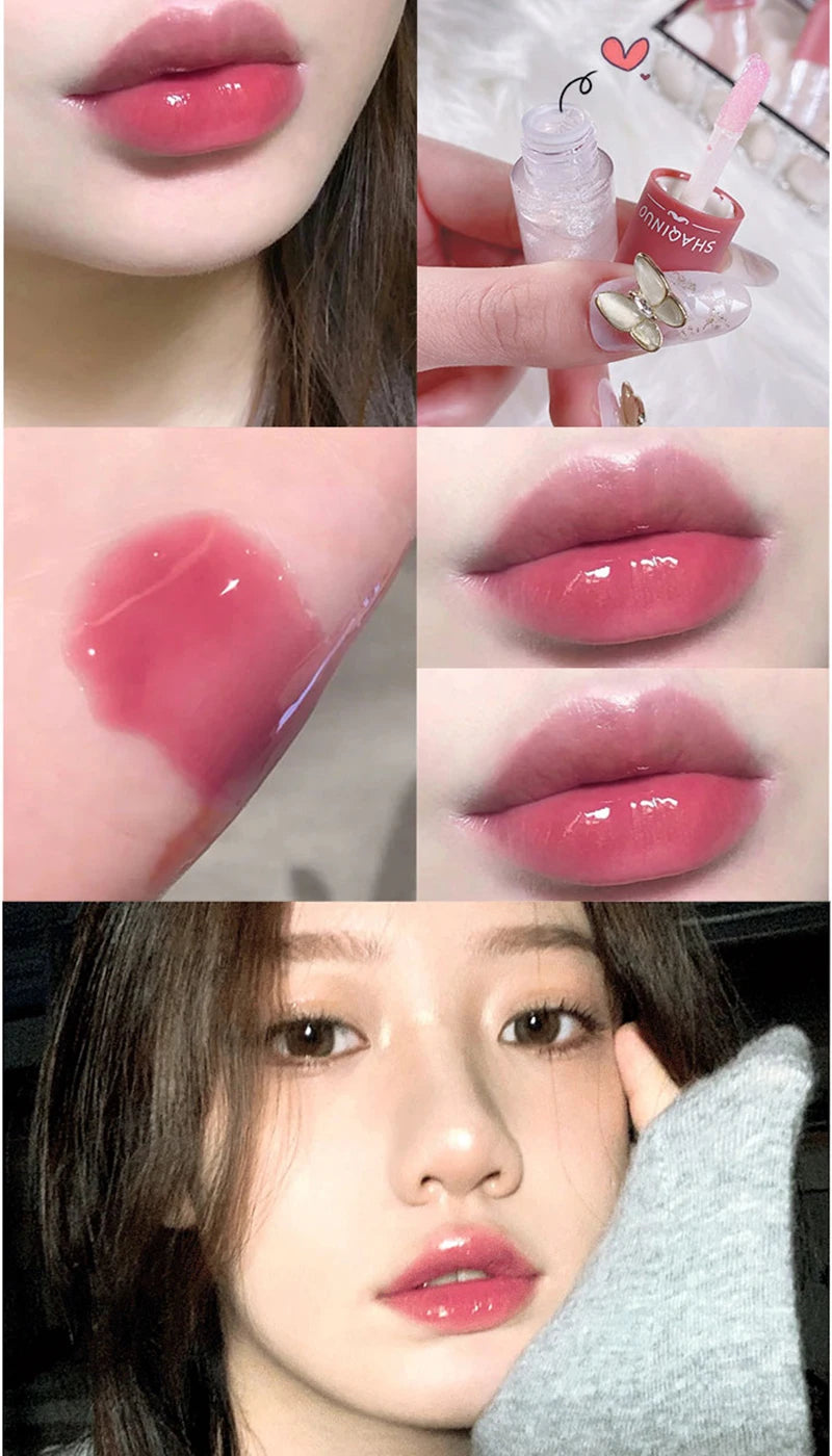 Hydrating Lip Oil Set - Mirror Finish Glossy Tint & Nourishing Lip Care Lip Care Tidesmit