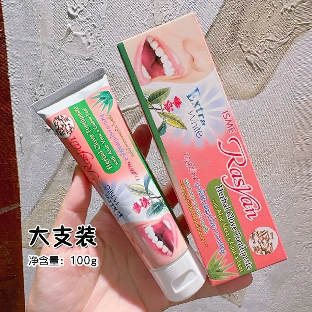 Tidesmit RASYAN herbal teeth whitening toothpaste for removing coffee and smoke stains for fresh breath