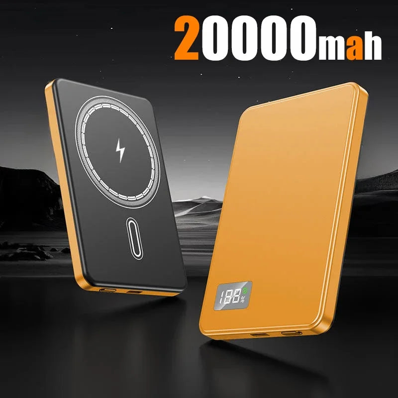 Tidesmit 50000mAh Magnetic Power Bank - 120W PD Fast Charging Portable Orange-20000mAh Tidesmit