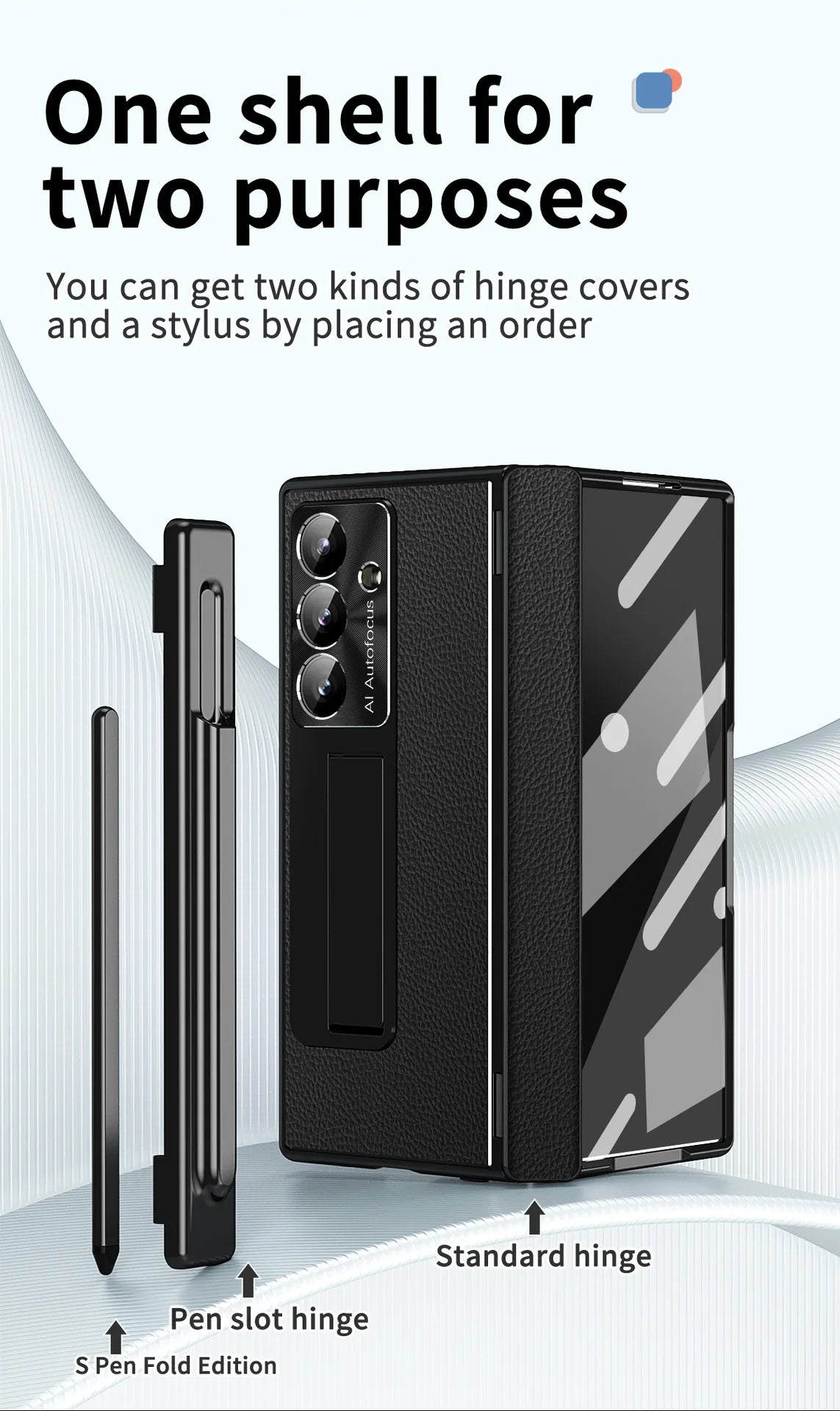 Samsung Galaxy Z Fold 7 Case with S Pen Slot & Hinge Protection Tidesmit