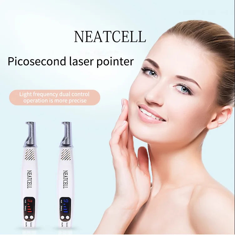 Picosecond Laser Pen for Tattoo Removal and Skin Care - EU/US/UK Plugs Relaxation Treatment Tidesmit