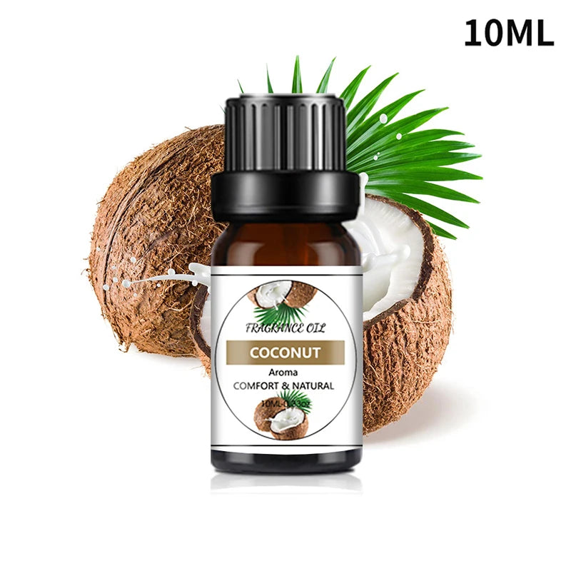 10ml Essential Oils For Humidifier Aromatic Diffuser Lavender Sakura Rose Coffee Sandalwood Lemon Fragrance Oil Making Candles
