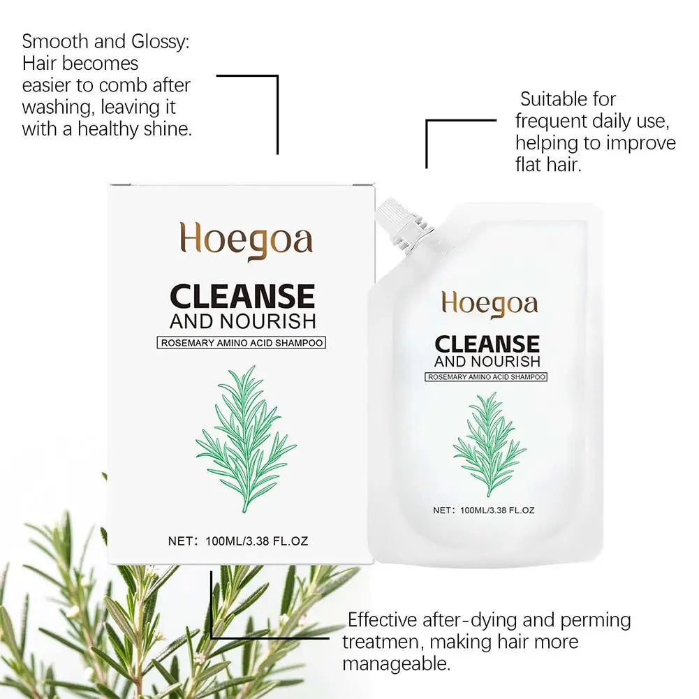 1/2PCS Rosemary Amino Acid Shampoo, Shampoo for Thinning Hair, Natural Formula to Strengthen & Thicken Hair, Controls Oily Scalp