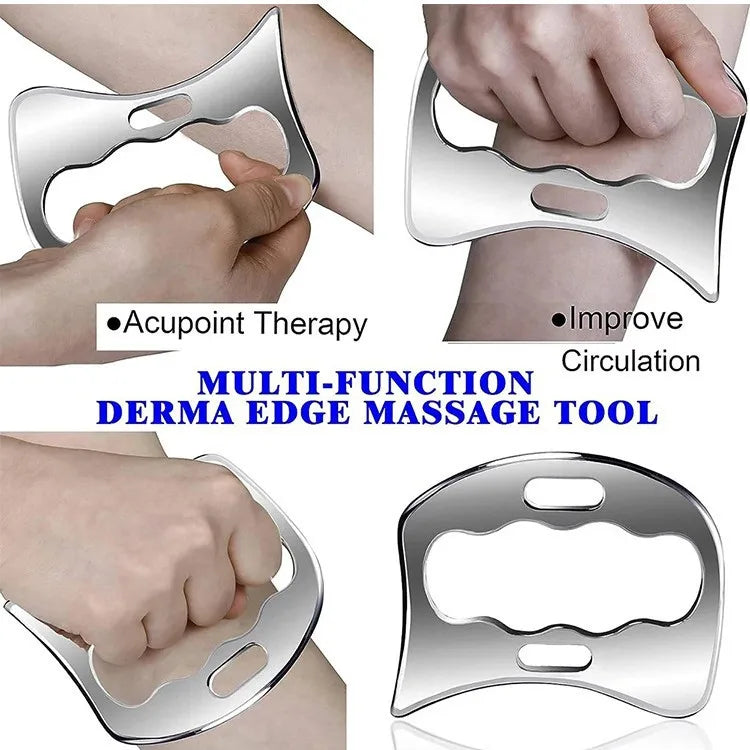 Myofascial Release Tool: Professional Stainless Steel Gua Sha Scraper Fascia Gun Tidesmit