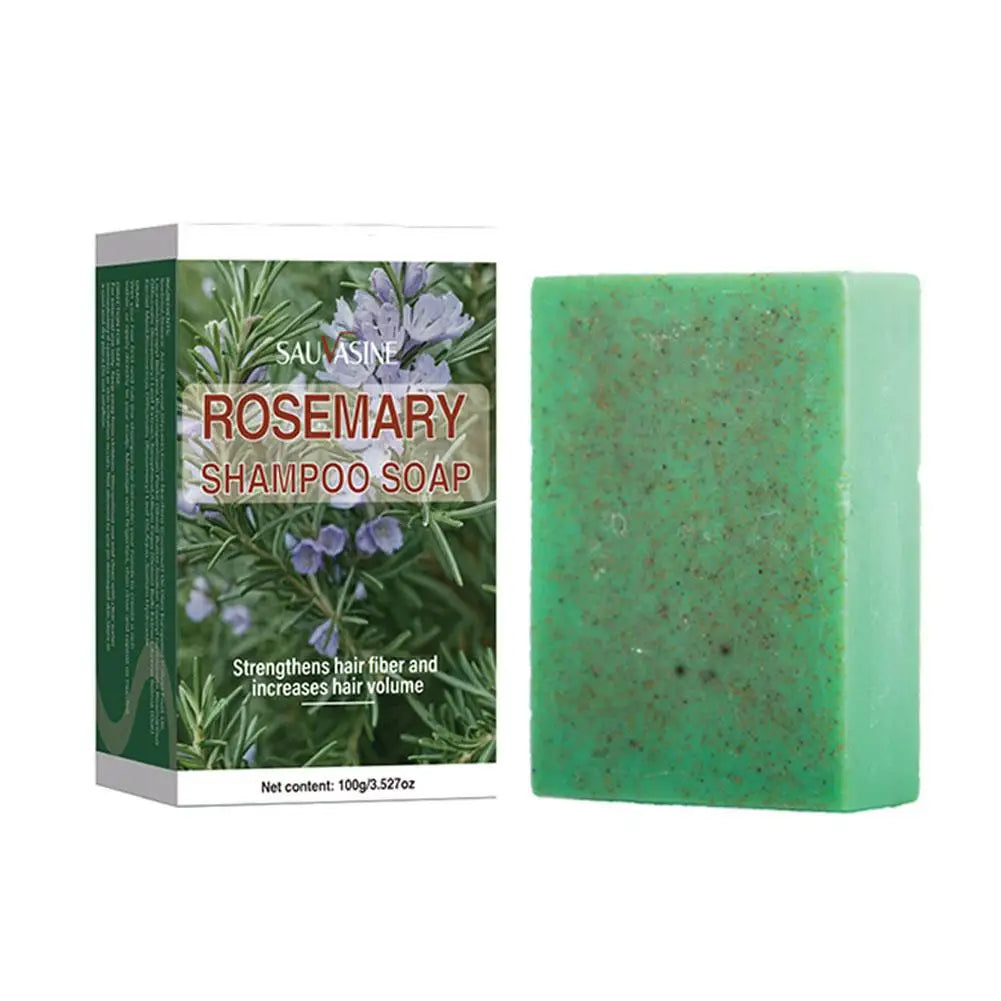1/3/5PCS Rosemary Essential Oil Shampoo Soap 100g Deep Clean Refreshing Hair Care Bar Increases Hair Volume Moisturizing Soap