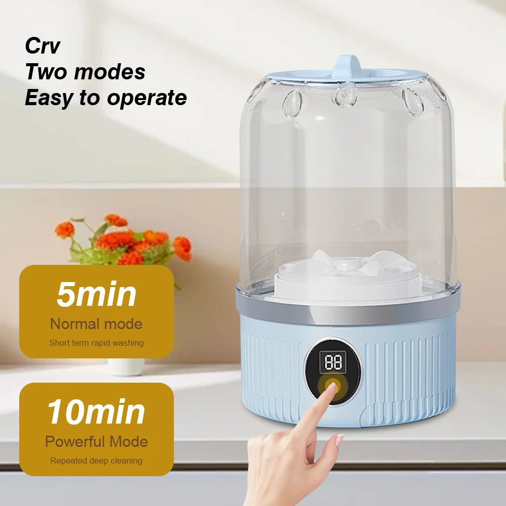 Tidesmit cordless underwear washer with laundry cup and rechargeable mini design for travel and small dorm laundry