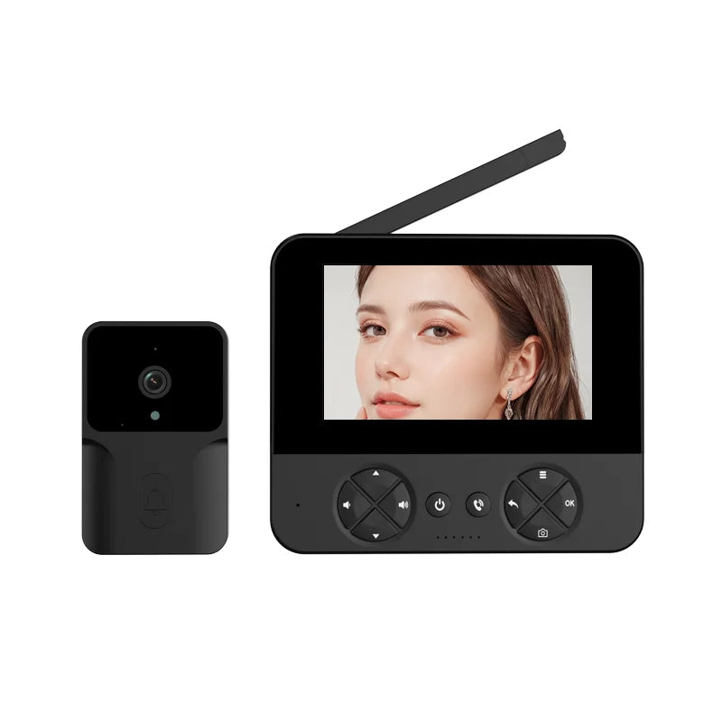 4.3 "visual electronic doorbell 100-degree wide-angle ultra-long standby infrared night vision intelligent cat eye monitoring