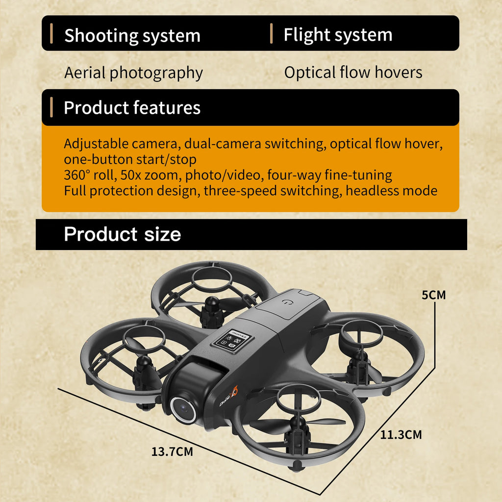Mini 4K Camera Drone - Foldable Obstacle Avoidance Quadcopter Tidesmit