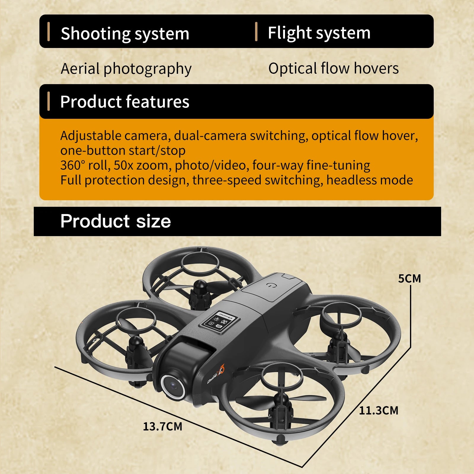 Mini 4K Camera Drone - Foldable Obstacle Avoidance Quadcopter Tidesmit