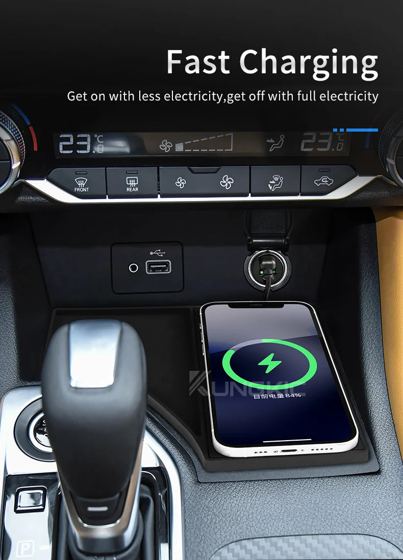 Wireless Charger for Nissan Sentra 2020-2025 Qi Certified Fast Charge Tidesmit