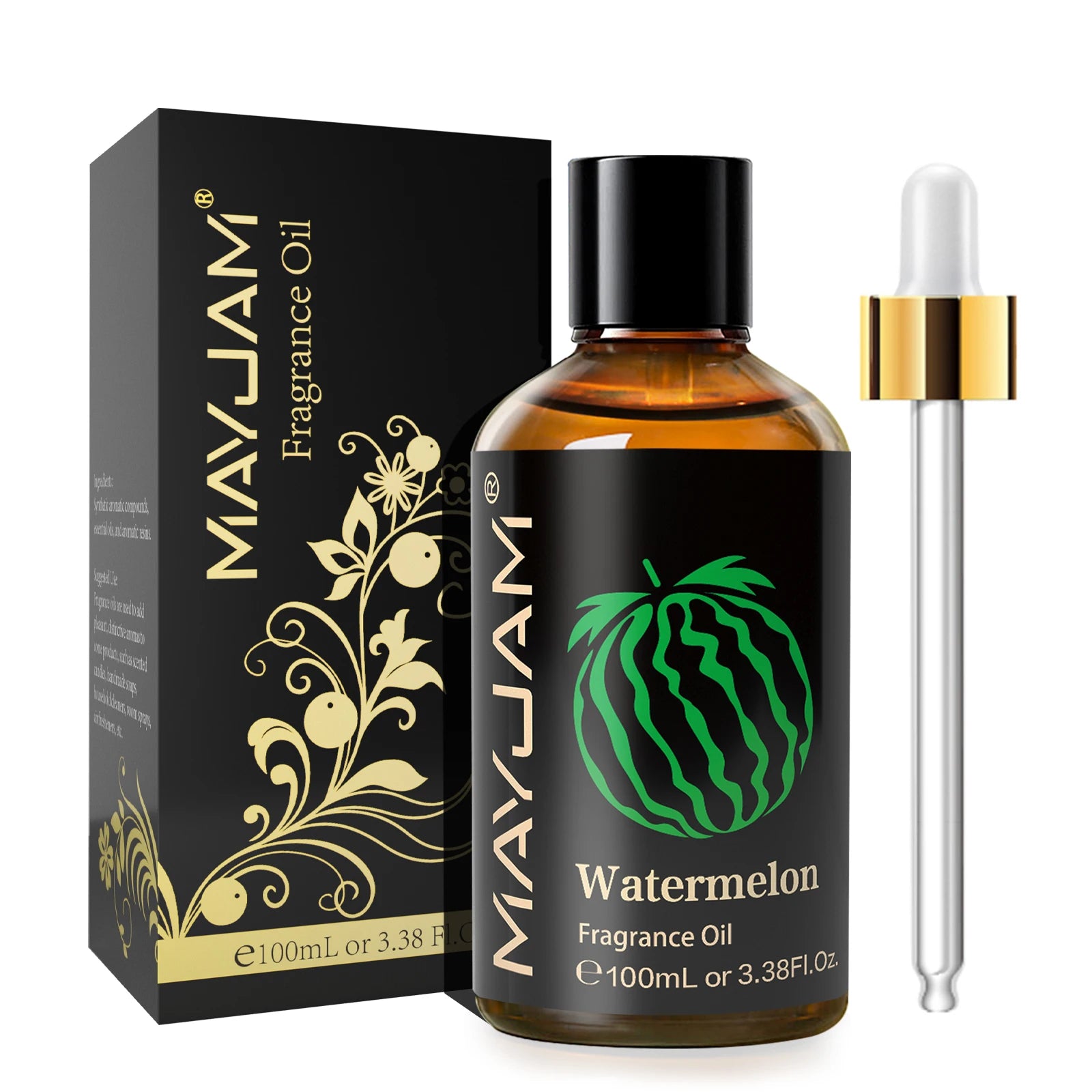 MAYJAM 100ML Fruit Fragrance Oil for Diffuser Candle Soap Making Coconut Strawberry Watermelon Blueberry Essential Oils