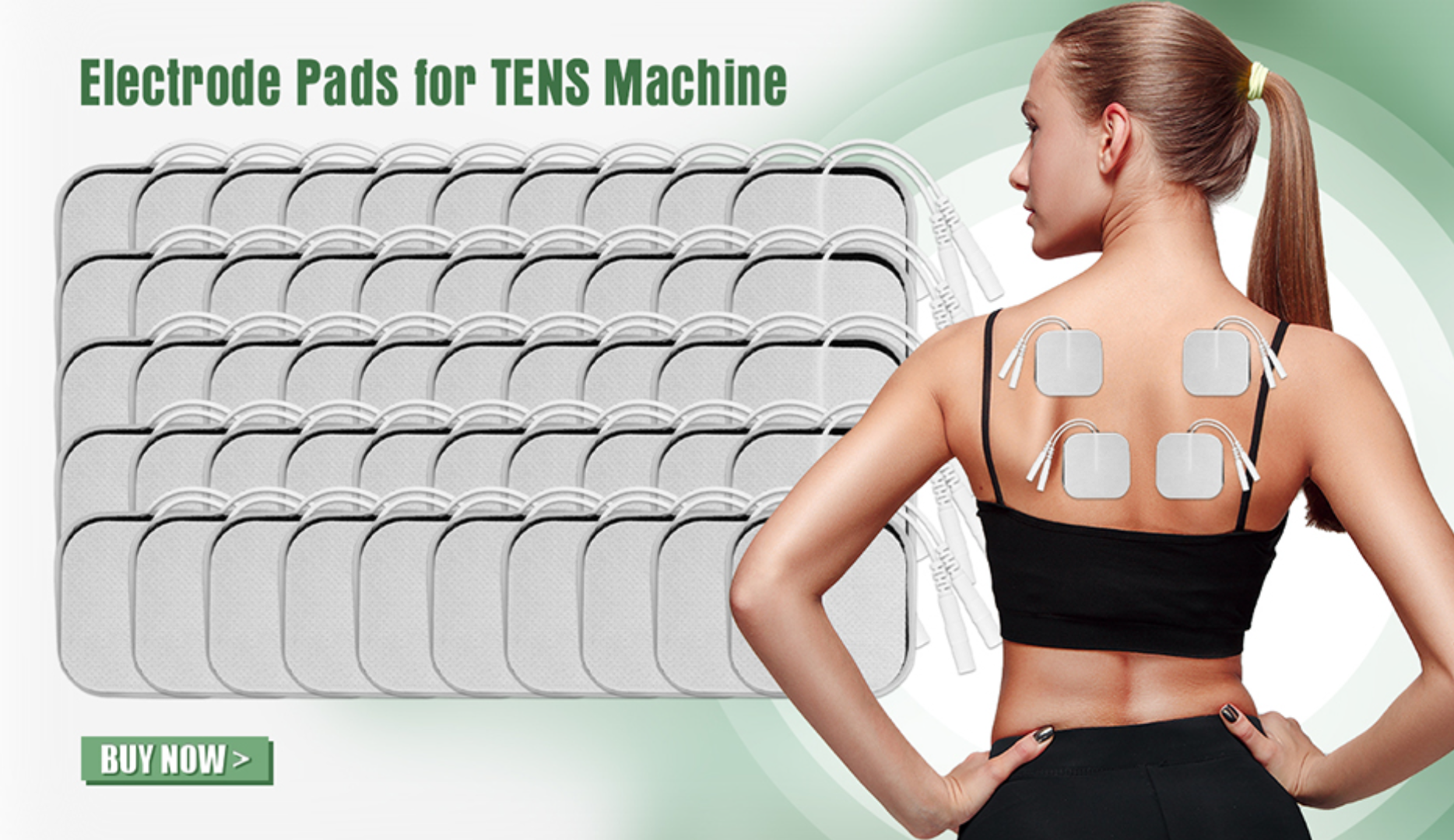 TENS Unit Electrode Pads Replacement 5x5cm - Self-Adhesive Tidesmit Body Shaping Massage Equipment Tidesmit