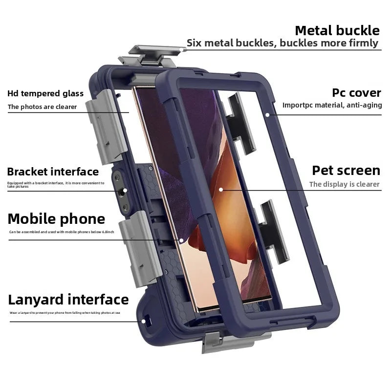 Universal IP68 Waterproof Phone Case - Military-Grade Underwater Shield Tidesmit