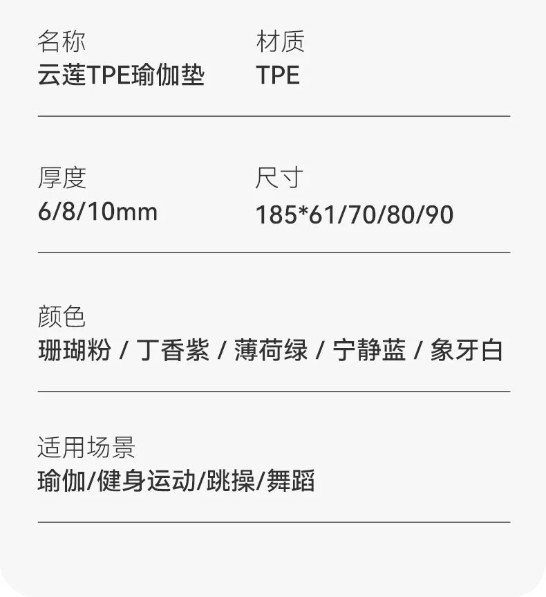 1850  800 10mm NEW  Wide Tpe Yoga Mat Thickened Non-slip Silent Sports Skipping Rope Dance Mat