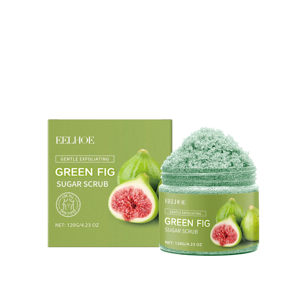 Sugar Body Scrub for Exfoliation and Glowing Skin - Tidesmit Scrubs Treatments Green Fig Sugar Tidesmit