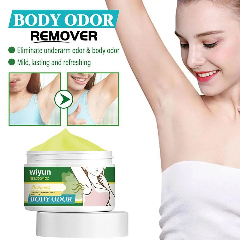 Tidesmit body odor removal cream for armpit and foot odor control, a refreshing, long-lasting antiperspirant.