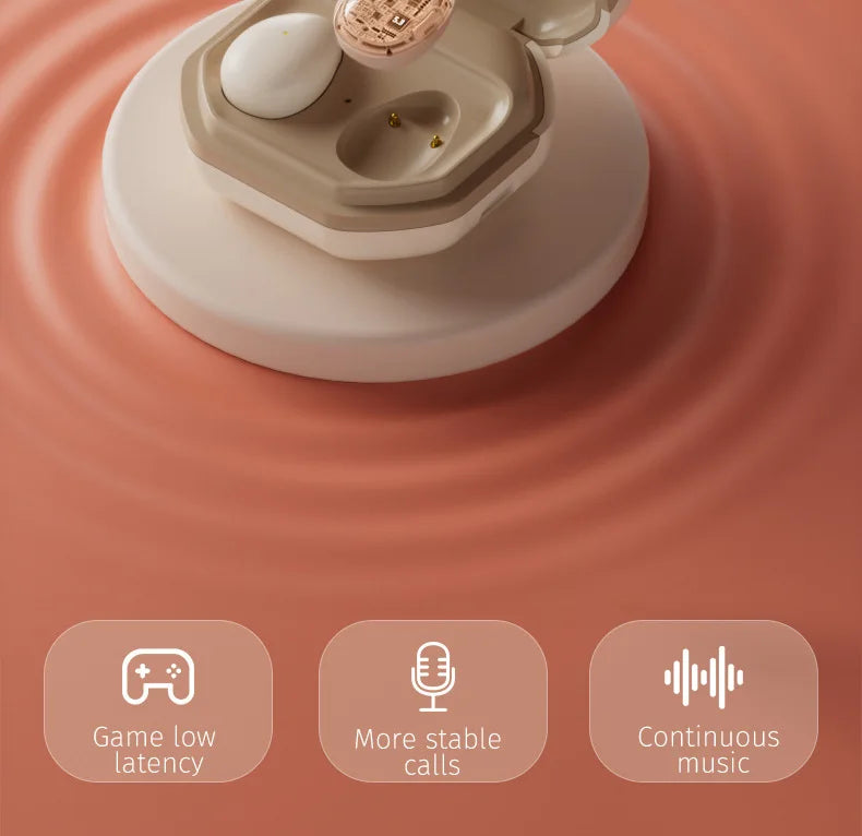 Tidesmit Wireless Sleep Earbuds - Compact Active Noise Cancelling TWS Tidesmit