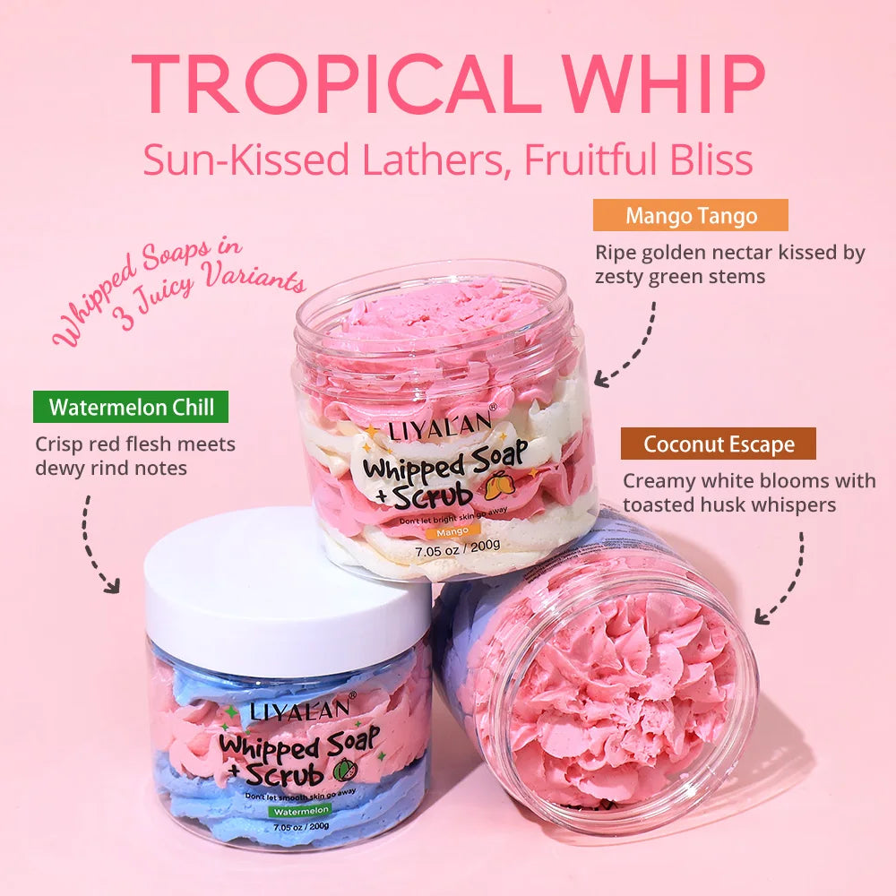 Whipped Body Scrub | Exfoliating Cleanser 200g - Tidesmit Mango Scrubs Treatments Tidesmit